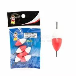 Φλοτέρ Top One Οβαλ φωσφορούχο κόκκινο άσπρο αφρού L