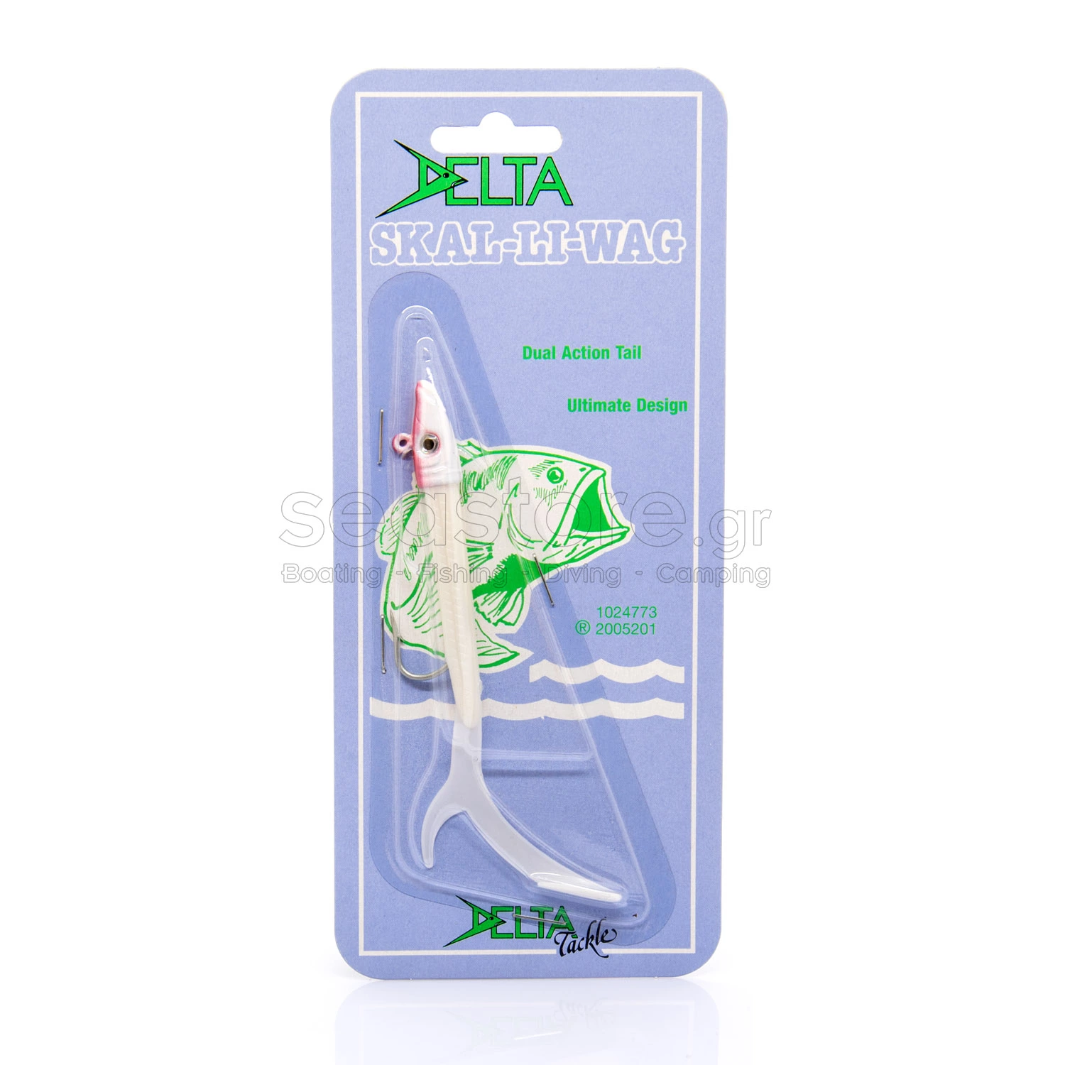 Ψαράκι σιλικόνης Delta Jig Skal-li-wag Red Head 13cm 14gr 2 Ψαράκι σιλικόνης Delta Jig Skal-li-wag Red Head 13cm 14gr - Image 2