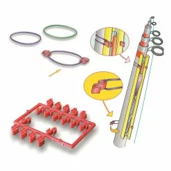 Κλιπ αρματωσιάς καλαμιών Stonfo Art 46 Large